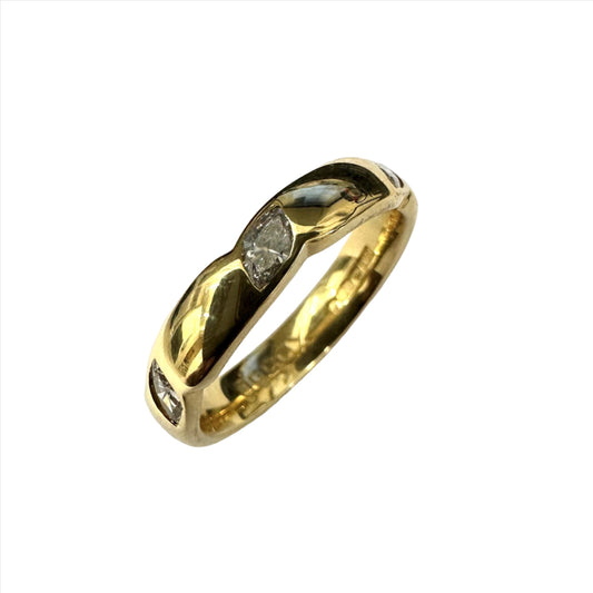 0.45ct Total Diamond Weight Wedding Band. Henry D Johnstone Jewellers. Alderley Edge, Poynton, Cheshire.