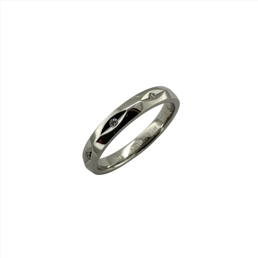 Hypoallergenic Palladium Diamond Wedding Ring. Henry D Johnstone Jewellers. Alderley Edge, Poynton, Cheshire.