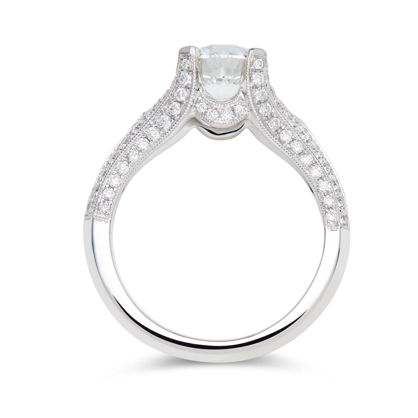 platinum and diamond ring. Henry D Johnstone Jewellers. Alderley Edge, Poynton, Cheshire.