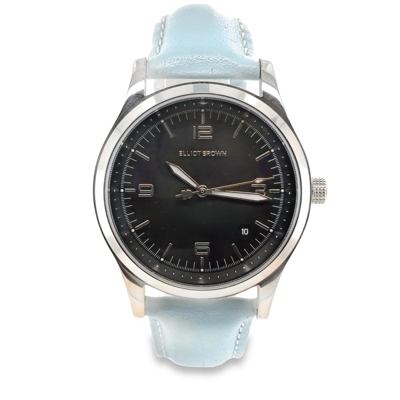 Elliot Brown 38.0mm Kimmeridge quartz strap watch. Henry D Johnstone Jewellers. Alderley Edge, Poynton, Cheshire.