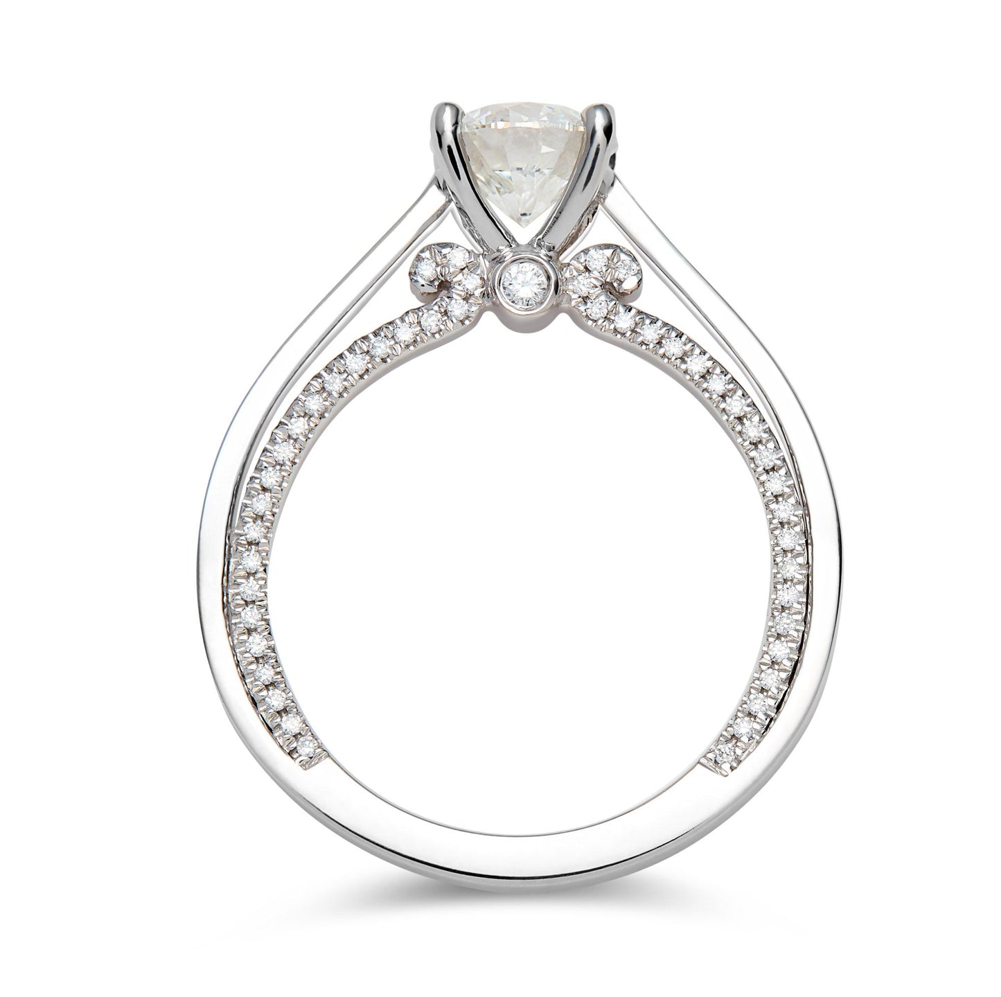 Platinum and round brilliant diamond ring. Henry D Johnstone Jewellers. Alderley Edge, Poynton, Cheshire.