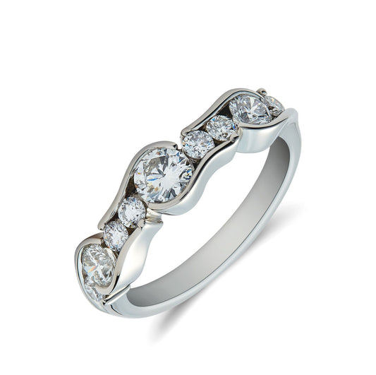 bespoke platinum diamond eternity ring