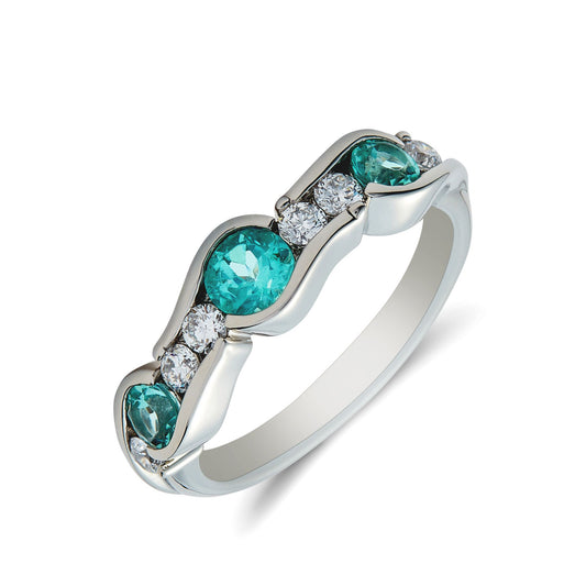 Unique Handcrafted Mozambique Paraiba Ring