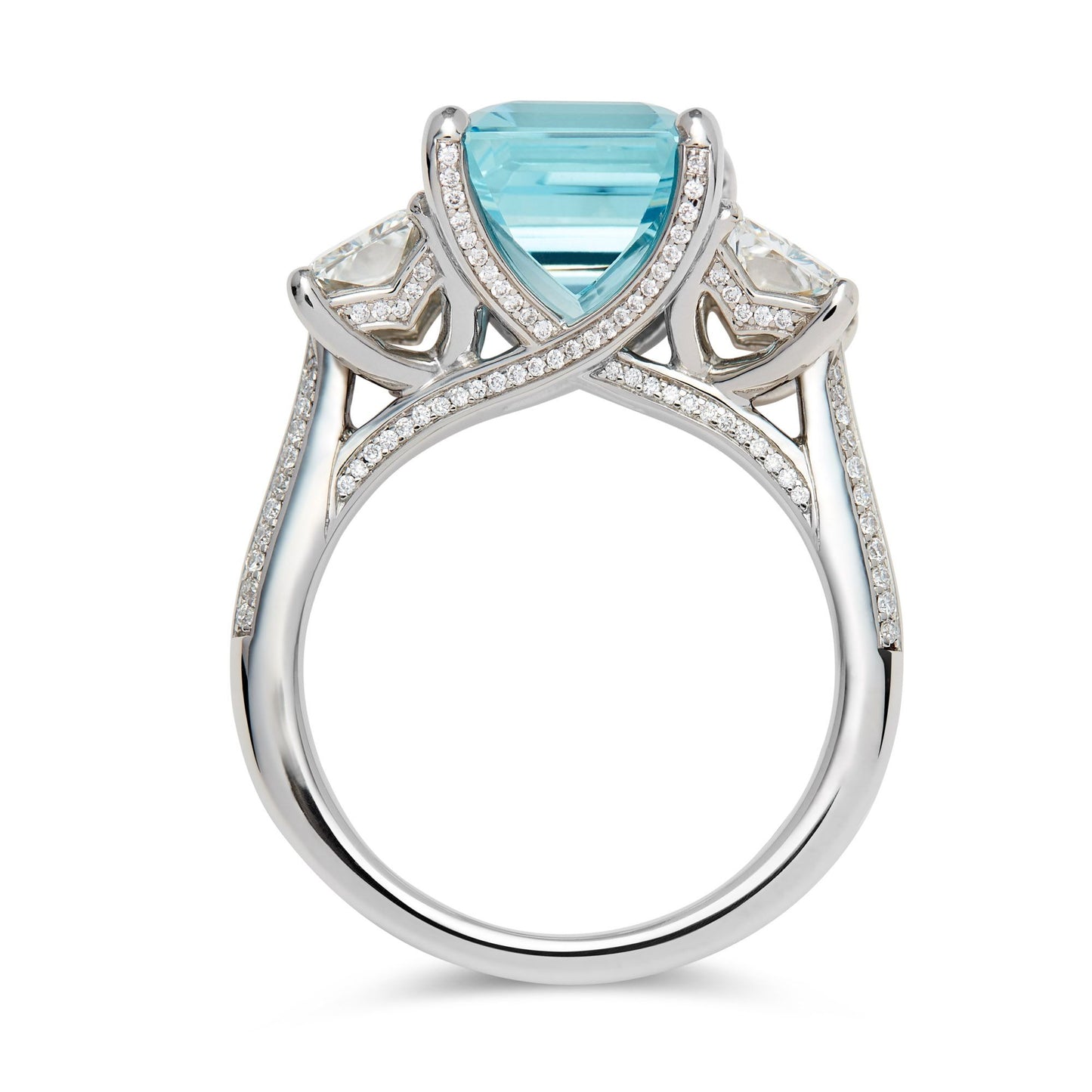 Sophisticated Aquamarine Statement Ring