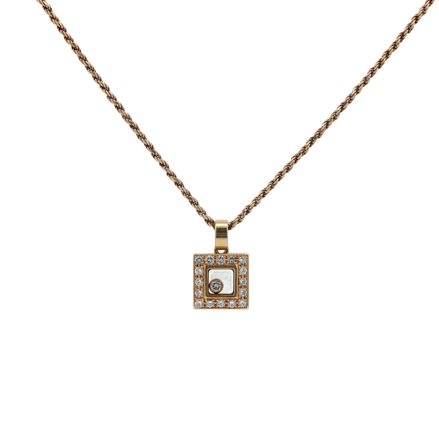 Pre-Owned: One Precious yellow metal diamond set & Chopard 'Happy Diamond' Pendant.