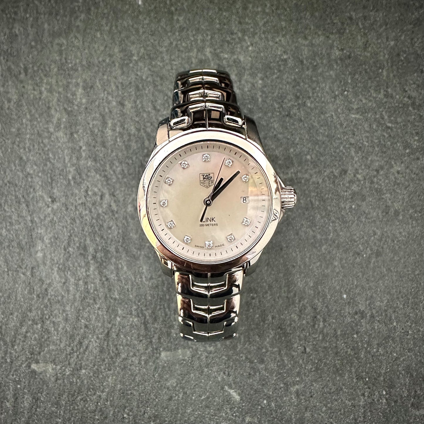 Pre-Owned: Stainless Steel Tag Heuer Quartz 'Link' bracelet watch.
