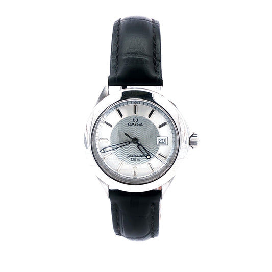 Pre-Owned: Stainless Steel Omega 'Seamaster' 36.0mm Quartz Strap Watch.