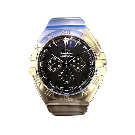 Pre-Owned: Stainless Steel Omega 'Constellation' Automatic Chronograph Bracelet Watch.