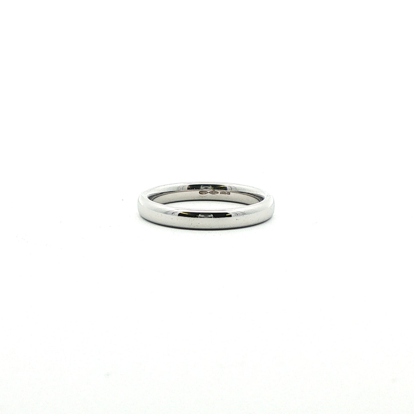 Pre-Owned: One Platinum 3.0mm Plain Wedding Band - Polish Finish