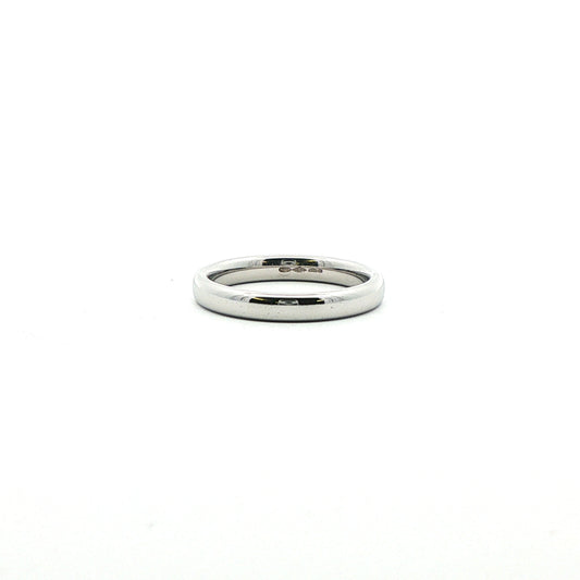 Pre-Owned: One Platinum 3.0mm Plain Wedding Band - Polish Finish