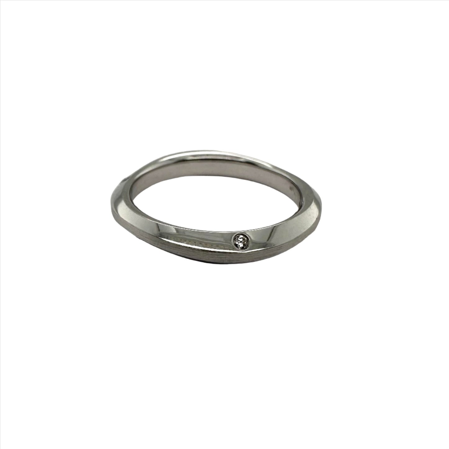 Luxury diamond set wedding band