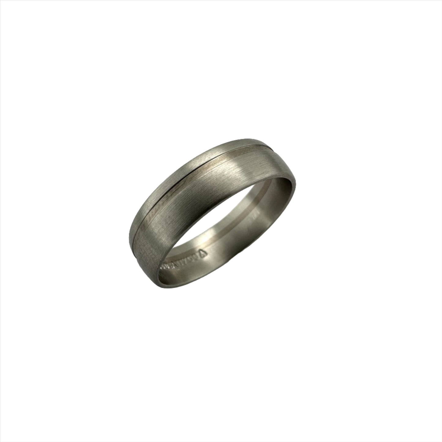 Plain Band with Modern Edge. Henry D Johnstone Jewellers. Alderley Edge, Poynton, Cheshire.