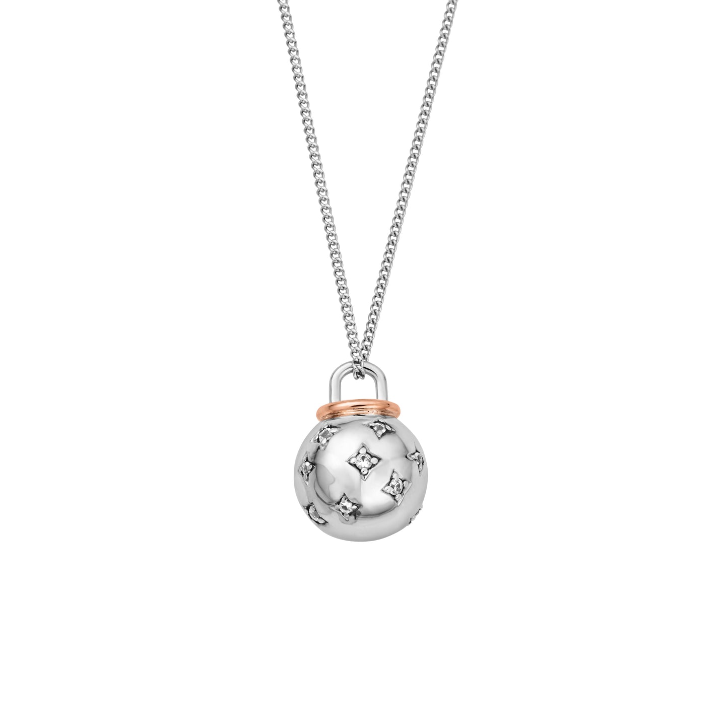 Clogau Sterling Silver 'Christmas Bauble' pendant necklace. 3SCCB0814