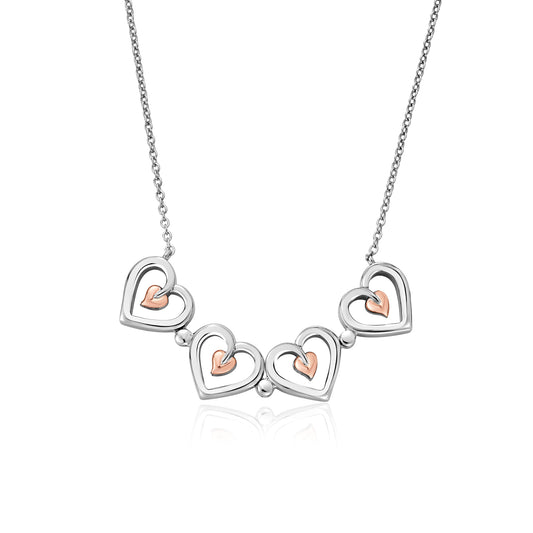 Clogau Sterling silver Heart Necklace - 3STOL0623