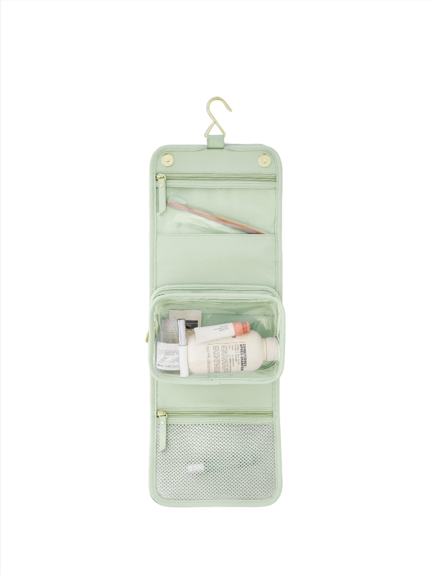 Stackers Small hanging wash bag - Sage Green