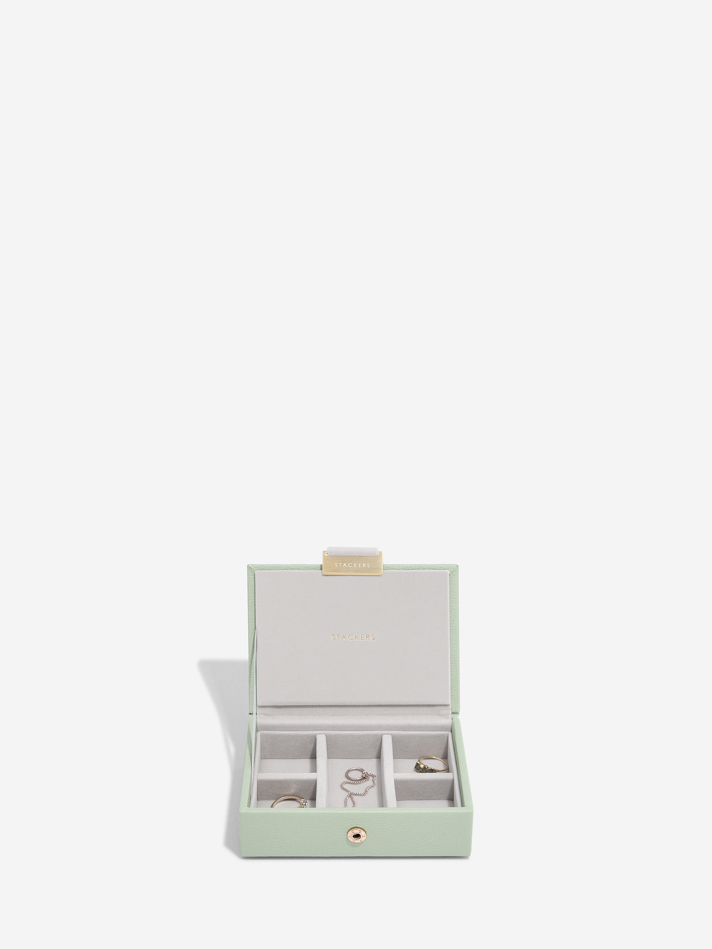 Stackers Micro Jewellery Box Sage Green
