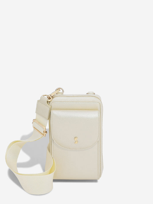 Stackers Mini Crossover Bag - Pearl