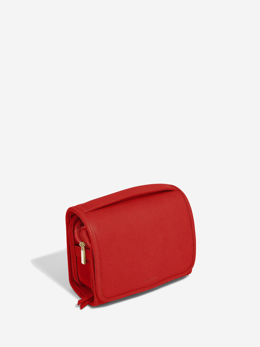 Stackers Vegan Leather Washbag - Red