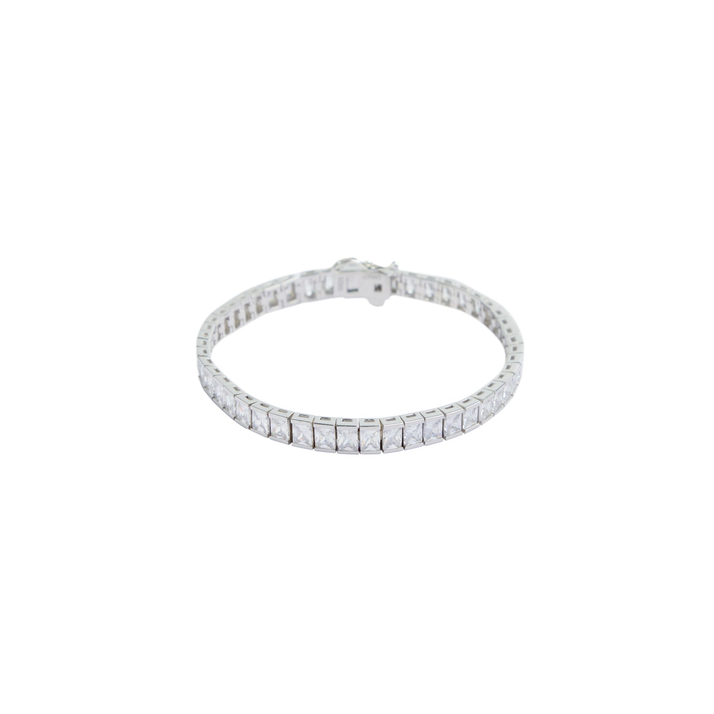 Carat silver 'Kayla' tennis bracelet in silver MEDIUM18cm - CB925W-KAYL-W3-L