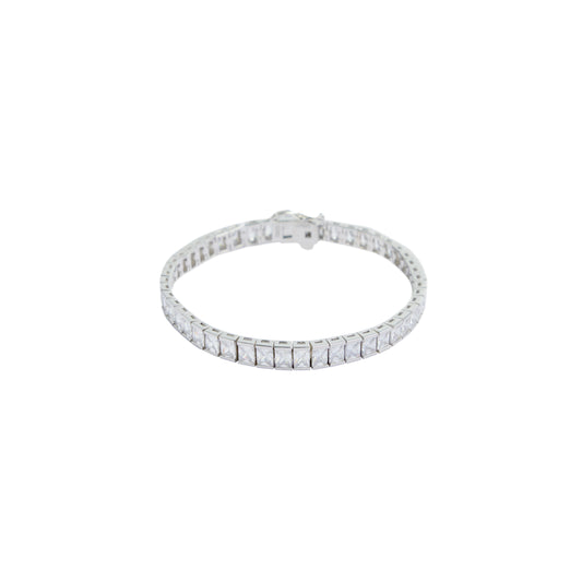 Carat silver 'Kayla' tennis bracelet in silver  MEDIUM18cm  - CB925W-KAYL-W3-L