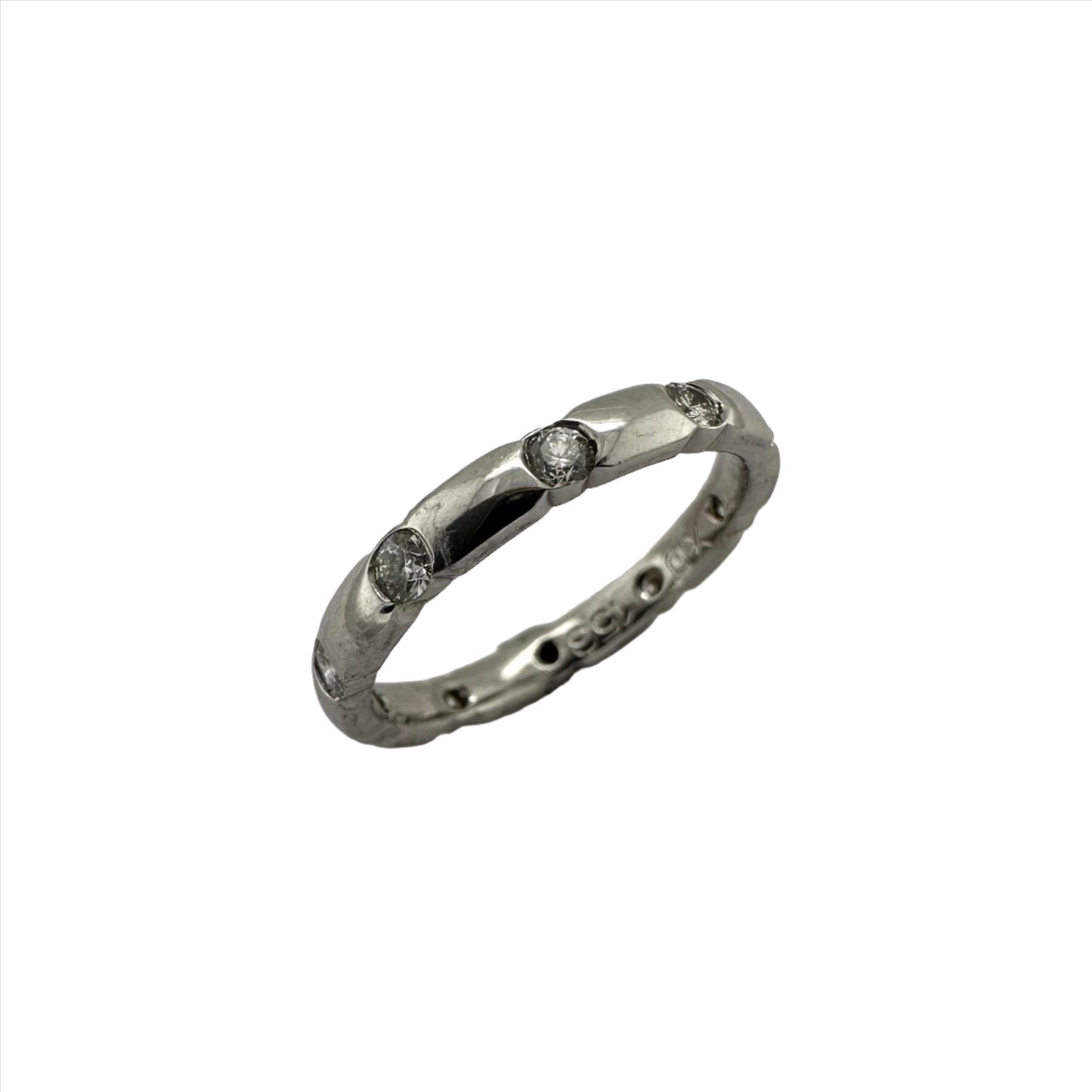 Lustrous 3.0mm Diamond Wedding Band. Henry D Johnstone Jewellers. Alderley Edge, Poynton, Cheshire.