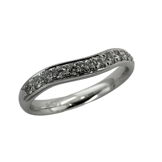 3.0mm White Gold Diamond Set Band. Henry D Johnstone Jewellers. Alderley Edge, Poynton, Cheshire.