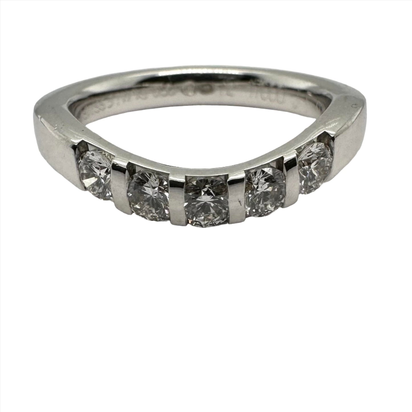 18ct white gold 3.0mm diamond wedding ring