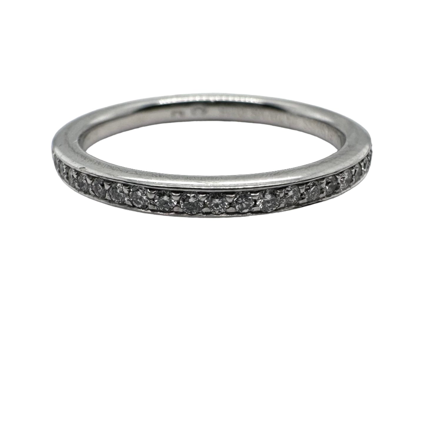 2.0mm diamond set wedding ring