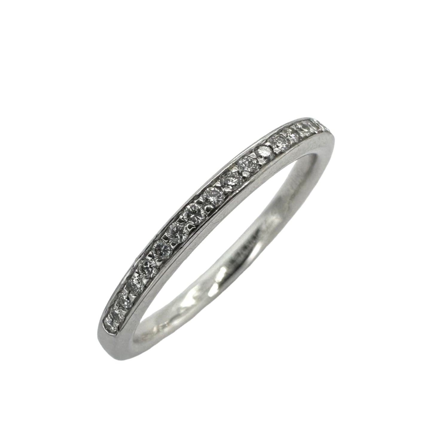 White gold diamond eternity band. Henry D Johnstone Jewellers. Alderley Edge, Poynton, Cheshire.