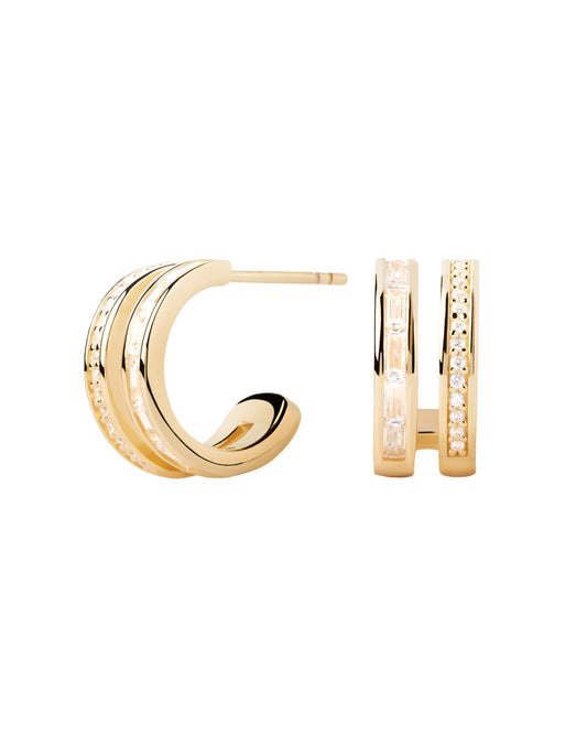 PD PAOLA Bianca Double Band Hoop earrings - AR01-968-U