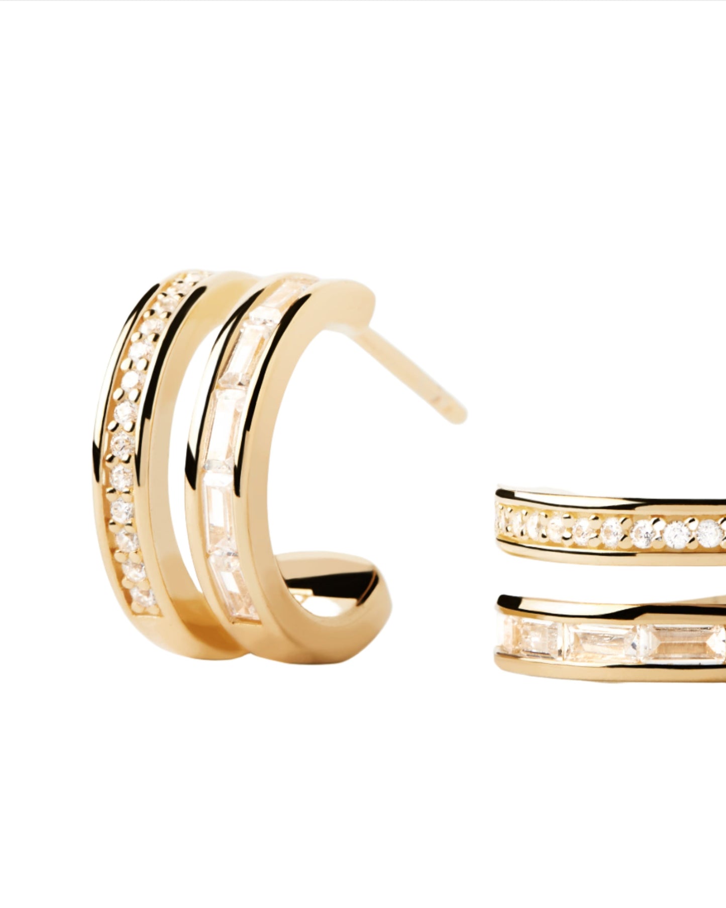 PD PAOLA Bianca Double Band Hoop earrings - AR01-968-U