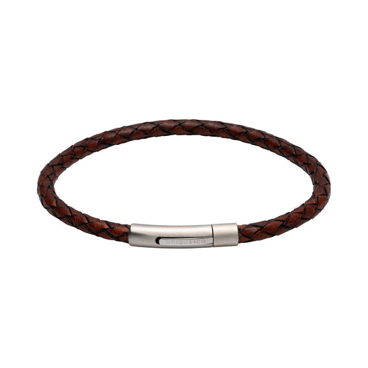 Unique Dark Brown Leather Bracelet