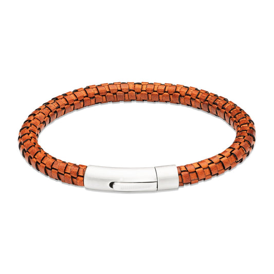 Unique Antique Brown Leather Bracelet