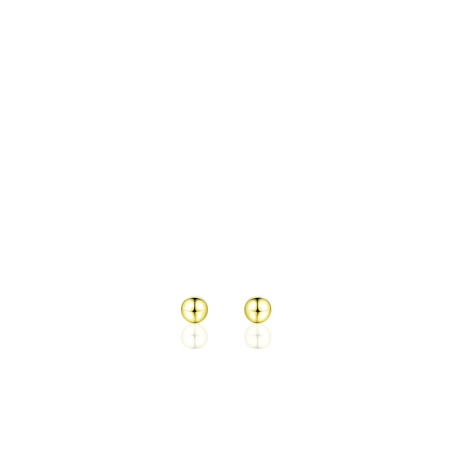 Gisser Gold plated Silver Stud Earrings. BO3Y