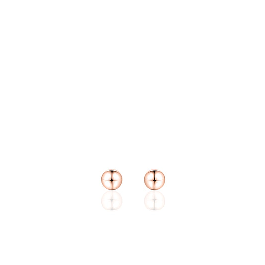 Gisser Rose gold plated Silver Stud Earrings. BO4R