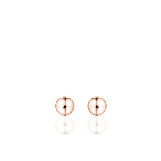 Gisser Rose gold plated Silver Stud Earrings. BO6