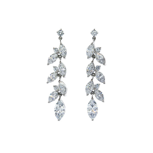 Carat 'Sade' Marquise drop chandelier earrings - CE925W-SADE