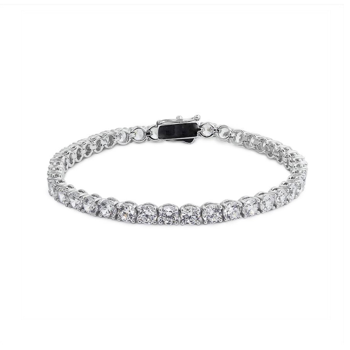 Carat 'Hail' Silver Tennis Bracelet - CB925W-Hail