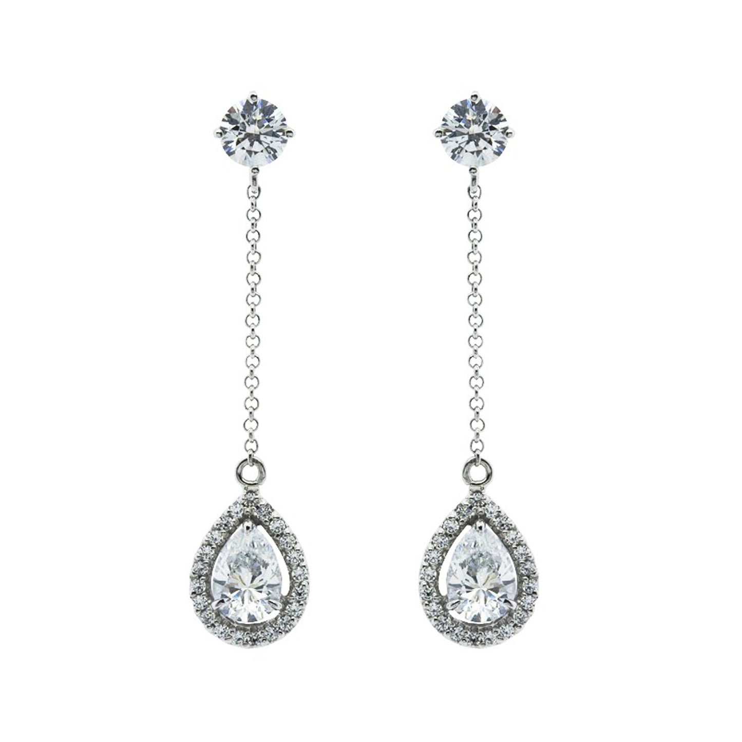 Carat 'Bee' Boarder set drop earrings - CE925W -BEE