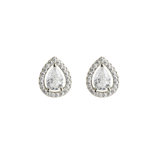 Carat sterling silver 'Emile'  stud earrings  .CE925W -EMIL