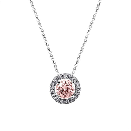 Carat 'Gwen' light pink silver necklace - CN925Y - Gwen -LP