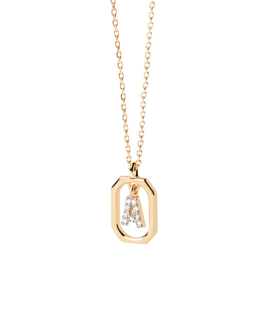 PDPAOLA Mini Letter A Necklace - CO01-512-U