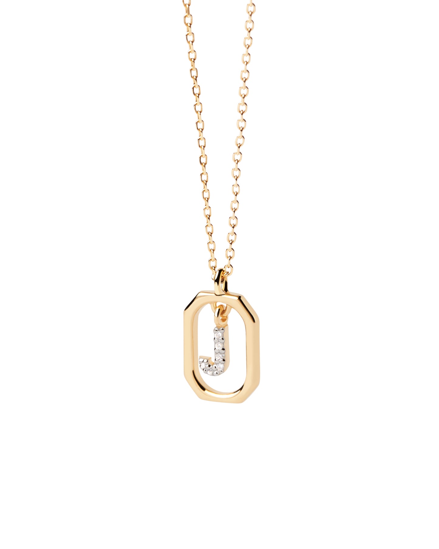 PDPAOLA Mini Letter J Necklace - CO01-521-U