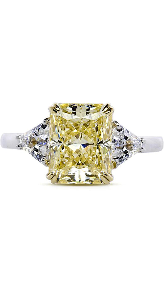 Carat  'Alma' 9ct yellow stone trilogy cocktail ring - CR9KW-ALMA-LY