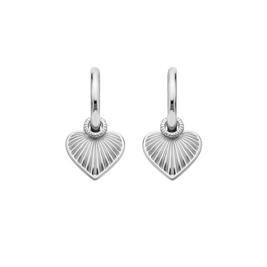 Hot Diamonds 'Essence' Heart Huggie Hoop Earrings - DE821