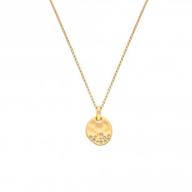 Hot Diamonds HD X Golden Edit 'Illuminate' Sterling Silver Gold Plated Pendant - DP1020