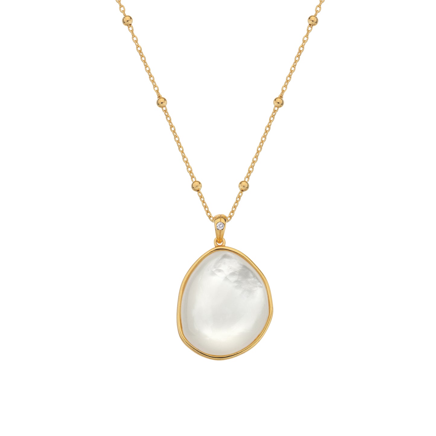 Hot Diamonds Calm Mother Of Pearl Necklace - DP842.