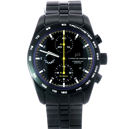 Pre-Owned: One Titanium 'Porsche Design' Chronograph 911 GT3 Bracelet Watch.