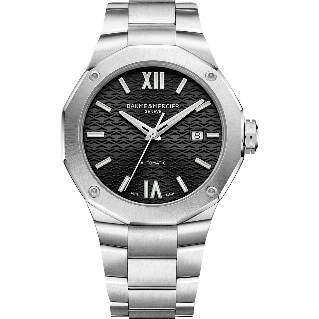 Baume & Mercier Stainless Steel 'Riviera' Automatic Bracelet Watch. Henry D Johnstone Jewellers. Alderley Edge, Poynton, Cheshire.