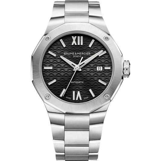 Baume & Mercier Stainless Steel 'Riviera' Automatic Bracelet Watch MOA10621